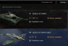 Persönliches Konto World of Tanks: Registrierung, Login und mögliche Aktionen Mein Profil Welt der Panzer